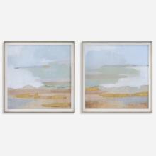  41468 - Uttermost Abstract Coastline Framed Prints, S/2