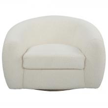  23747 - Uttermost Capra Art Deco White Swivel Chair